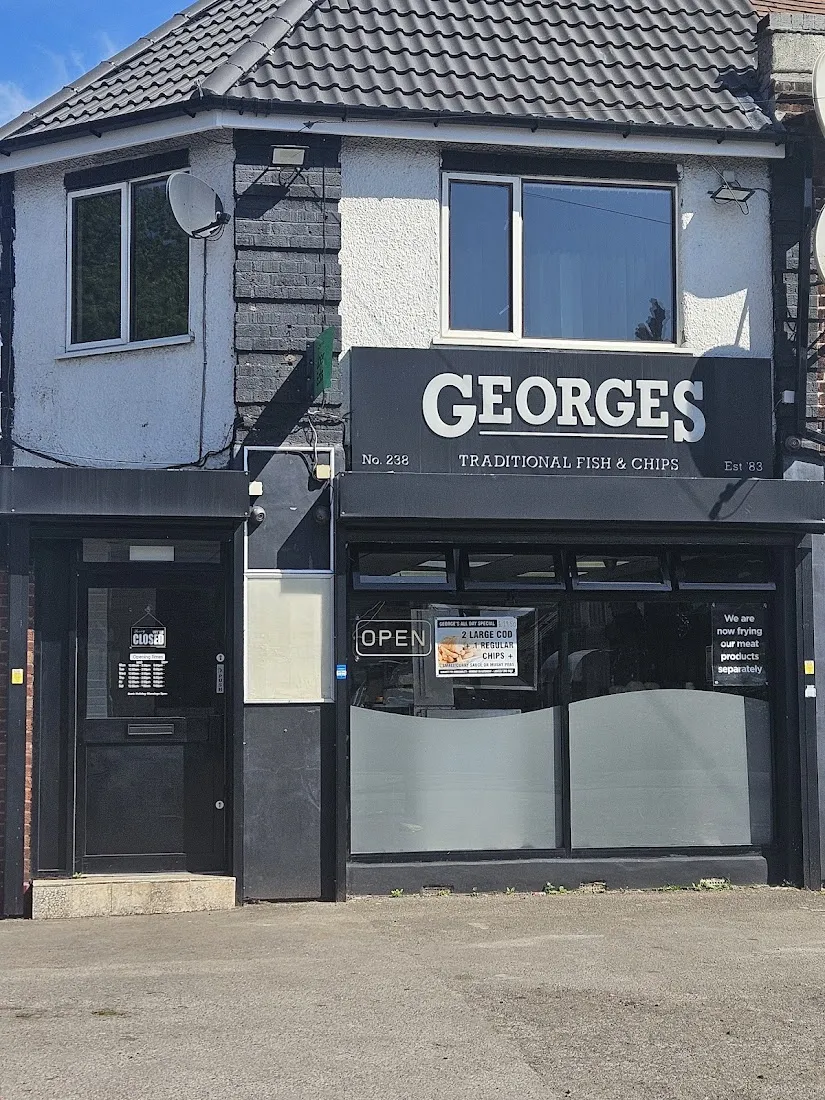 George's Traditional fish and chips .